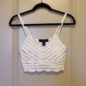 Forever 21 crochet crop top